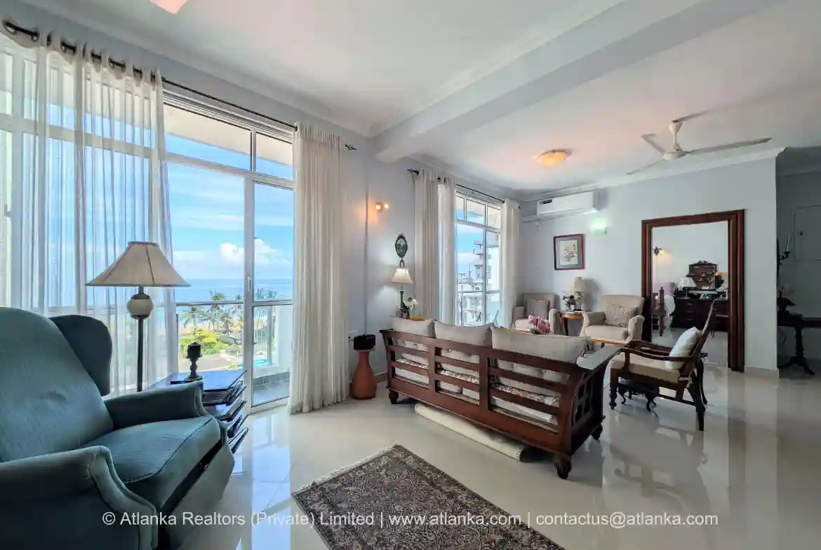 Ocean View Apartment for Sale in Mt Lavinia